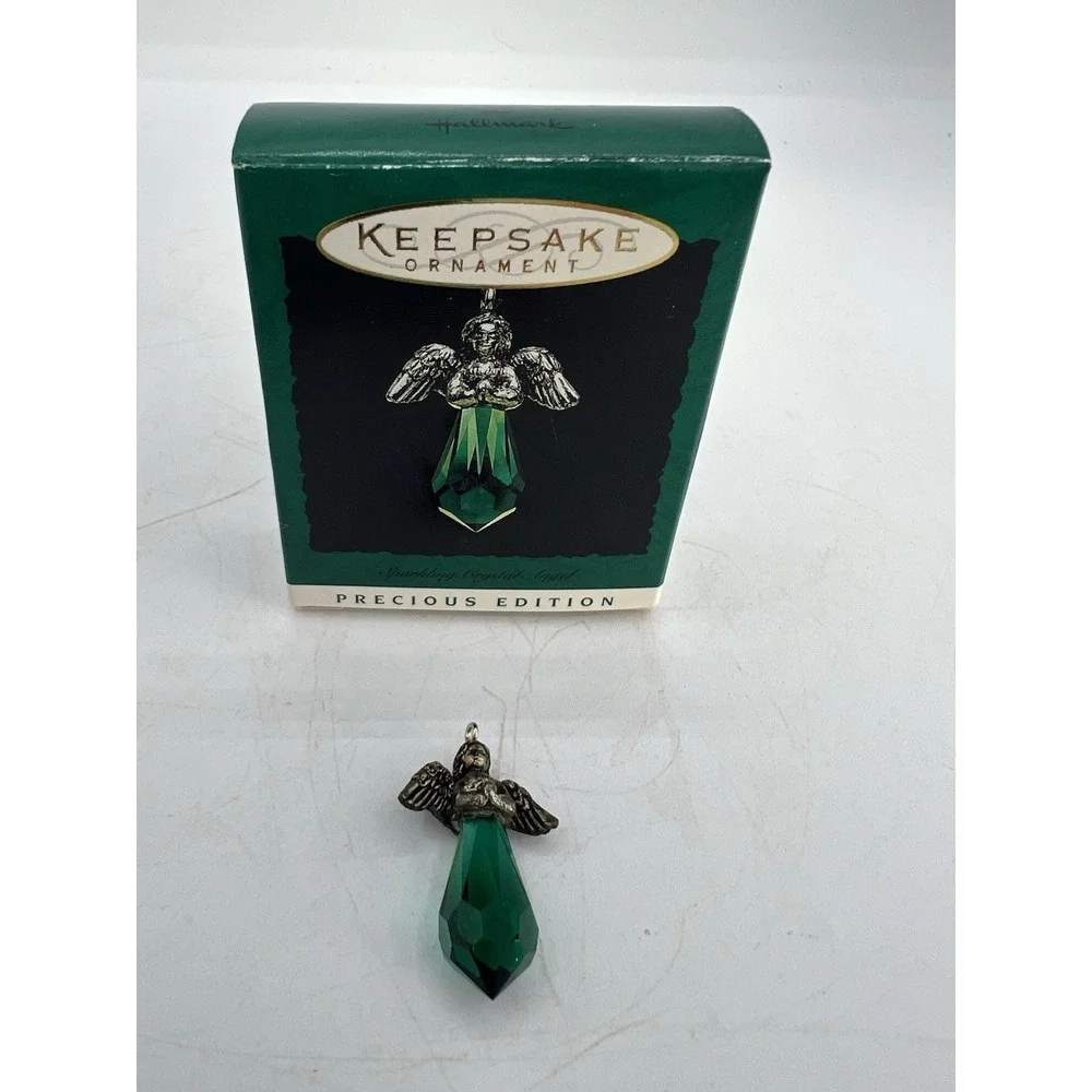 ✨ Hallmark Keepsake Ornament–Precious Edition Sparkling Crystal Angel–1996–Rare!